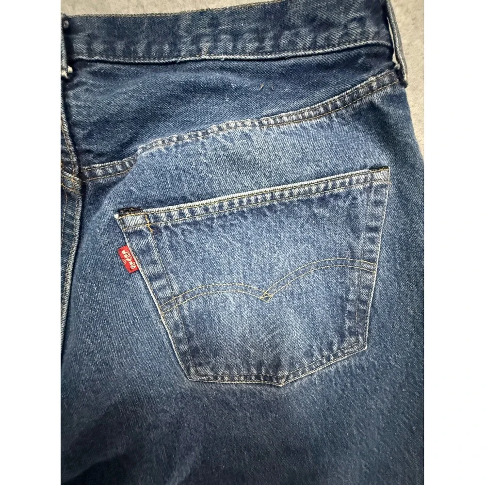 Vintage 70's 80's Levis 501 Redline Selvedge Denim Jeans Button 524 Stamp 38x36